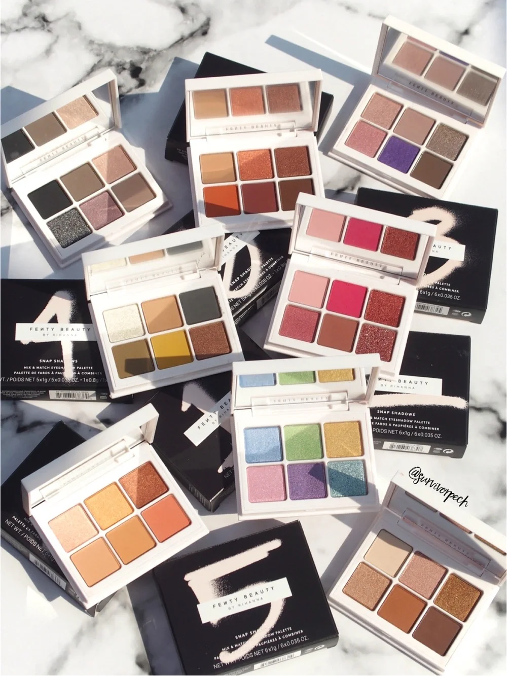 FENTY BEAUTY BY RIHANNA SNAP SHADOWS MIX & MATCH EYESHADOW PALETTE;—4 ROSE